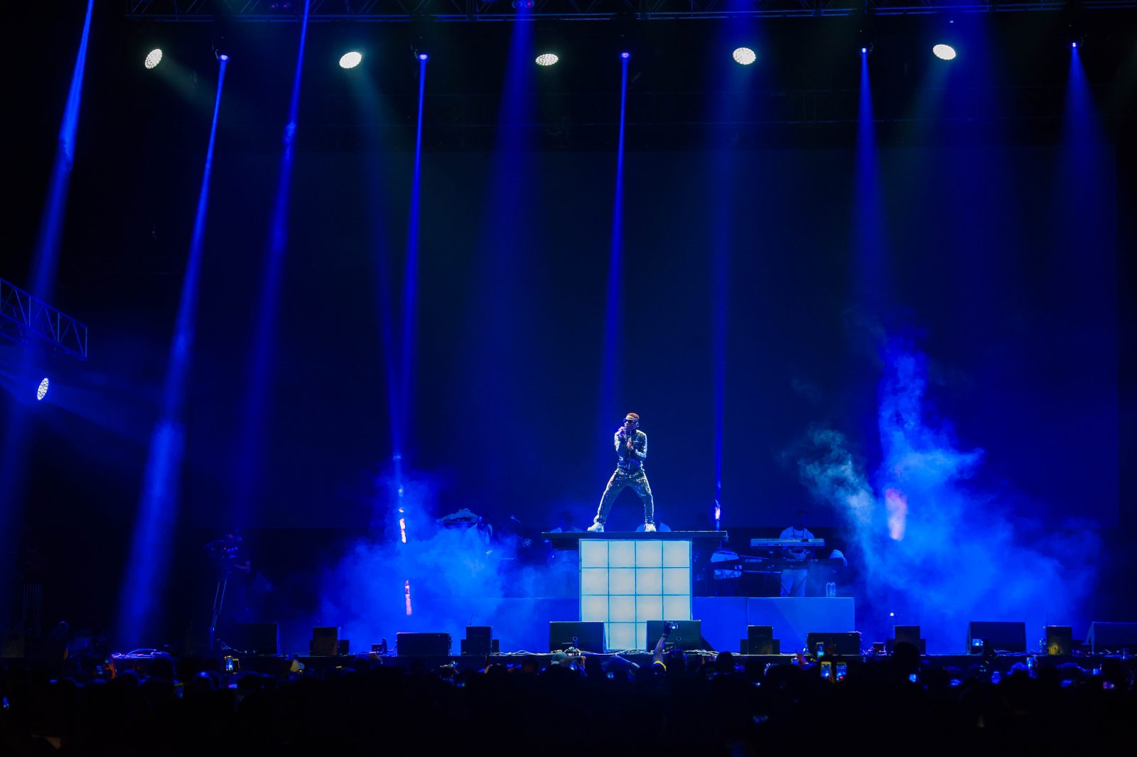 o2 Arena, London, United Kingdom. 26th May 2018. Wizkid performs on stage during AFROREPUBLIK festival at The O2 Arena.