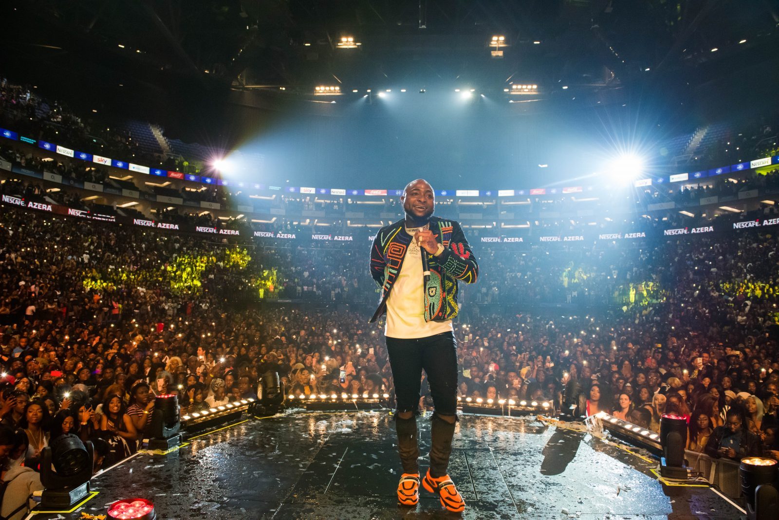 London, United Kingdom.  January 27, 2019. Davido performs live on stage at  The O2 Arena. Michael Tubi / Alamy Live News