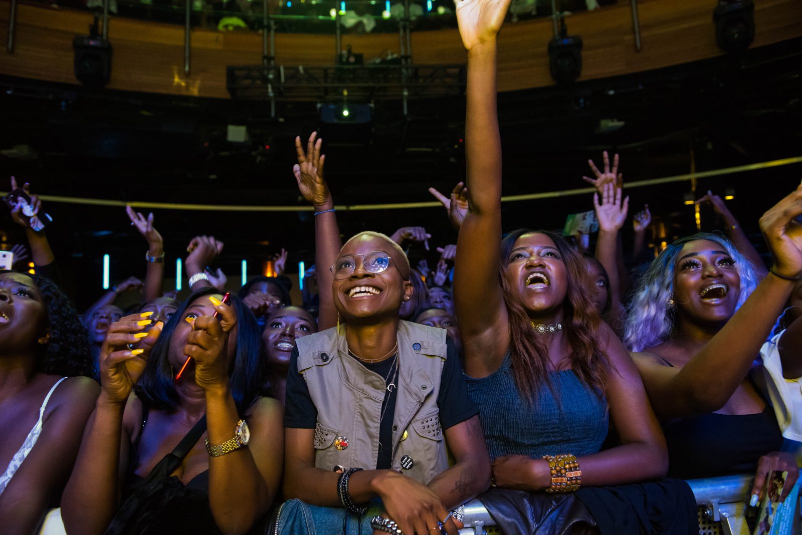 Indigo at The O2, London, United Kingdom. 24th August 2018. Fans reaction to Tiwa Savage's performance during her First solo concert at indigo O2.