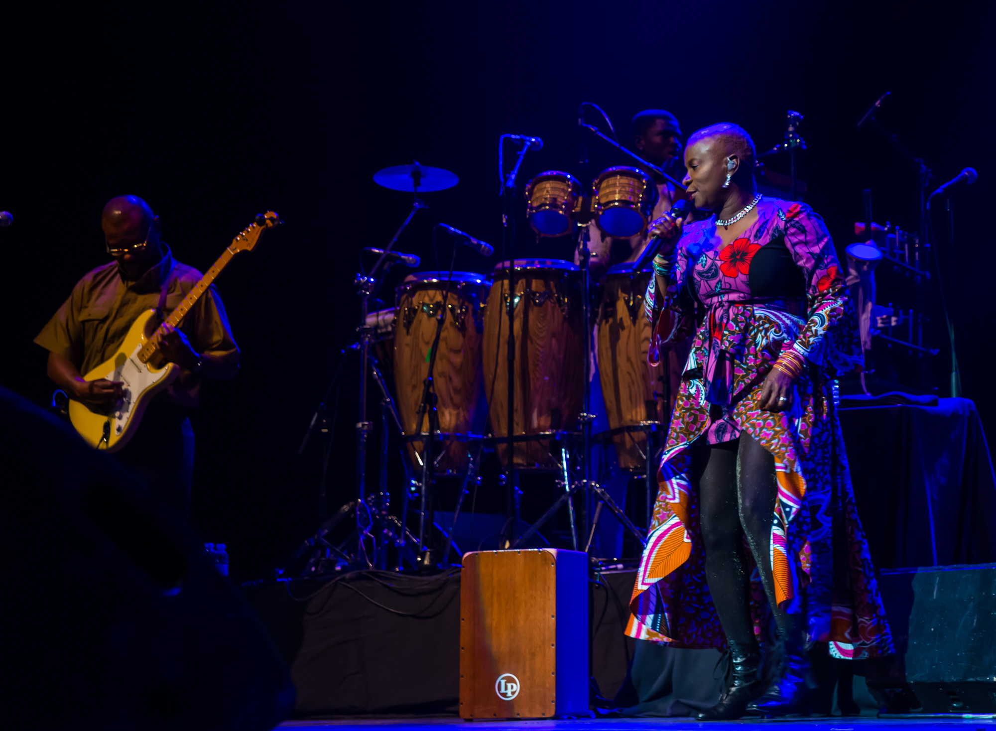 Royal Festival Hall, UK. 14th November 2014. Angelique Kidjo performing at Royal Festival Hall