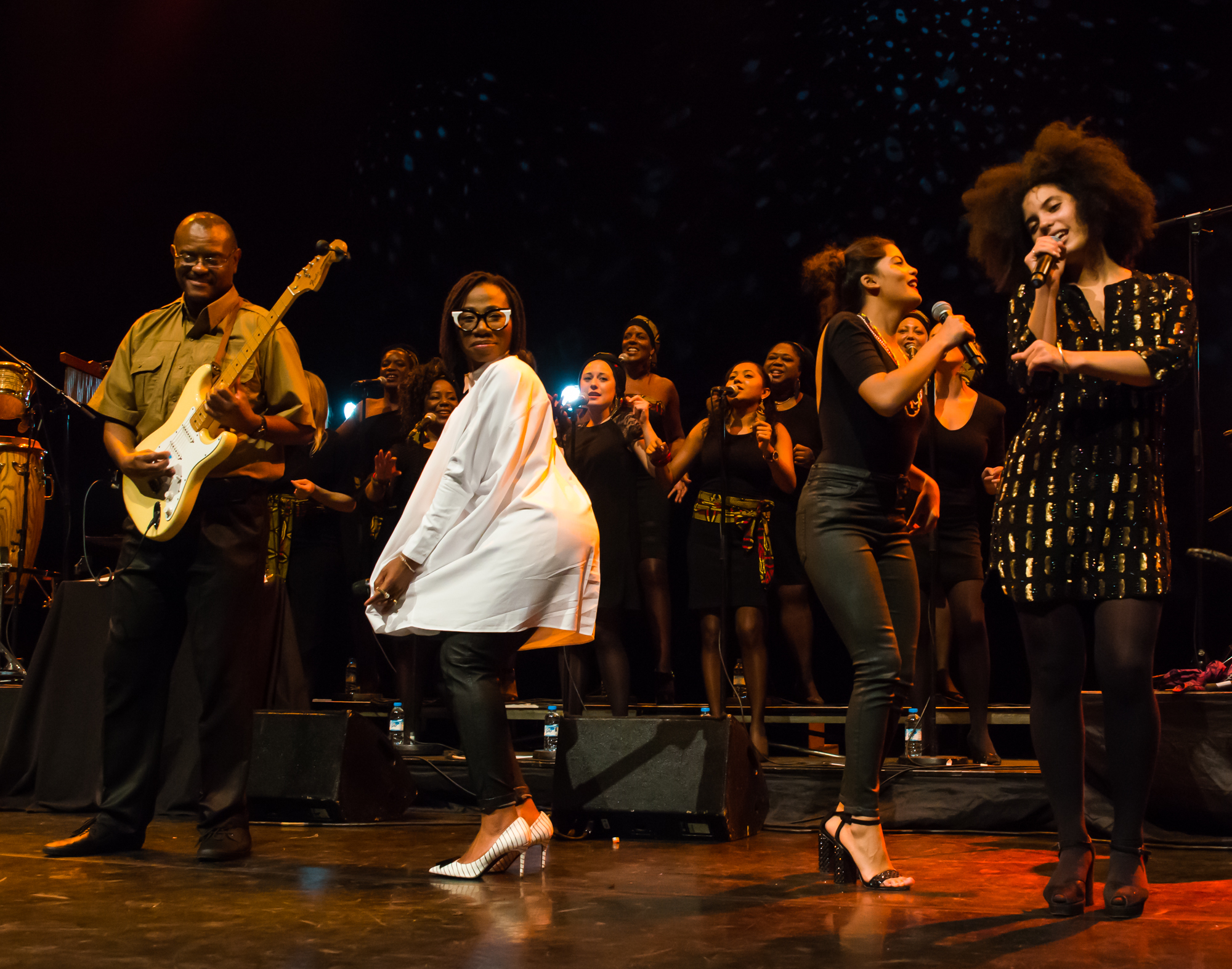 Royal Festival Hall, UK. 14th November 2014. Angelique Kidjo, Ibeyi, Asa performing at Royal Festival Hall