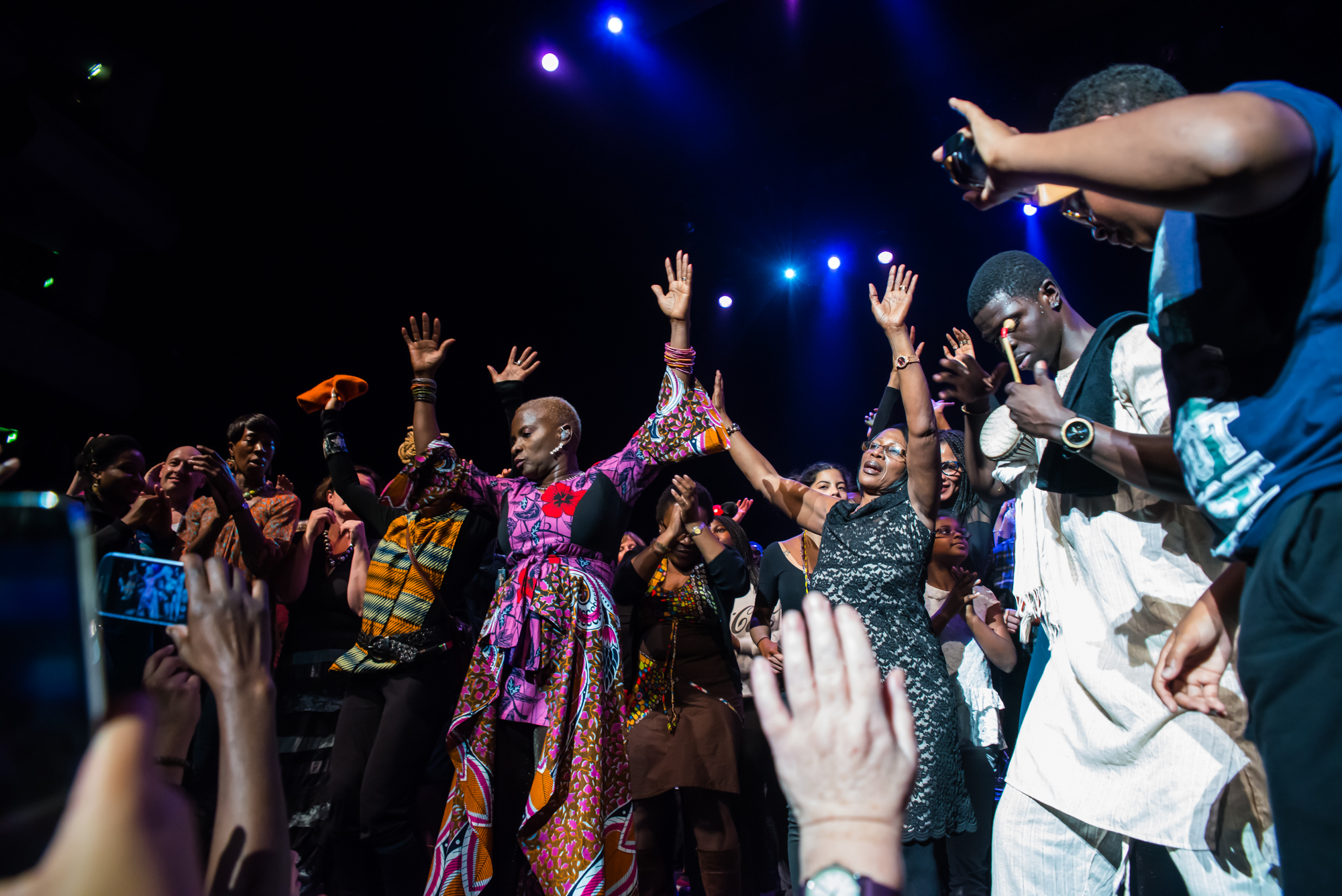 Royal Festival Hall, UK. 14th November 2014. Angelique Kidjo performing at Royal Festival Hall