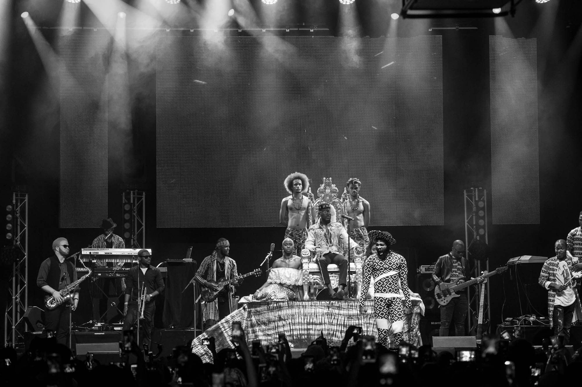 London, United Kingdom.  Adekunle Gold performs live at  the Indigo at the 02. Photographed by Michael Tubes