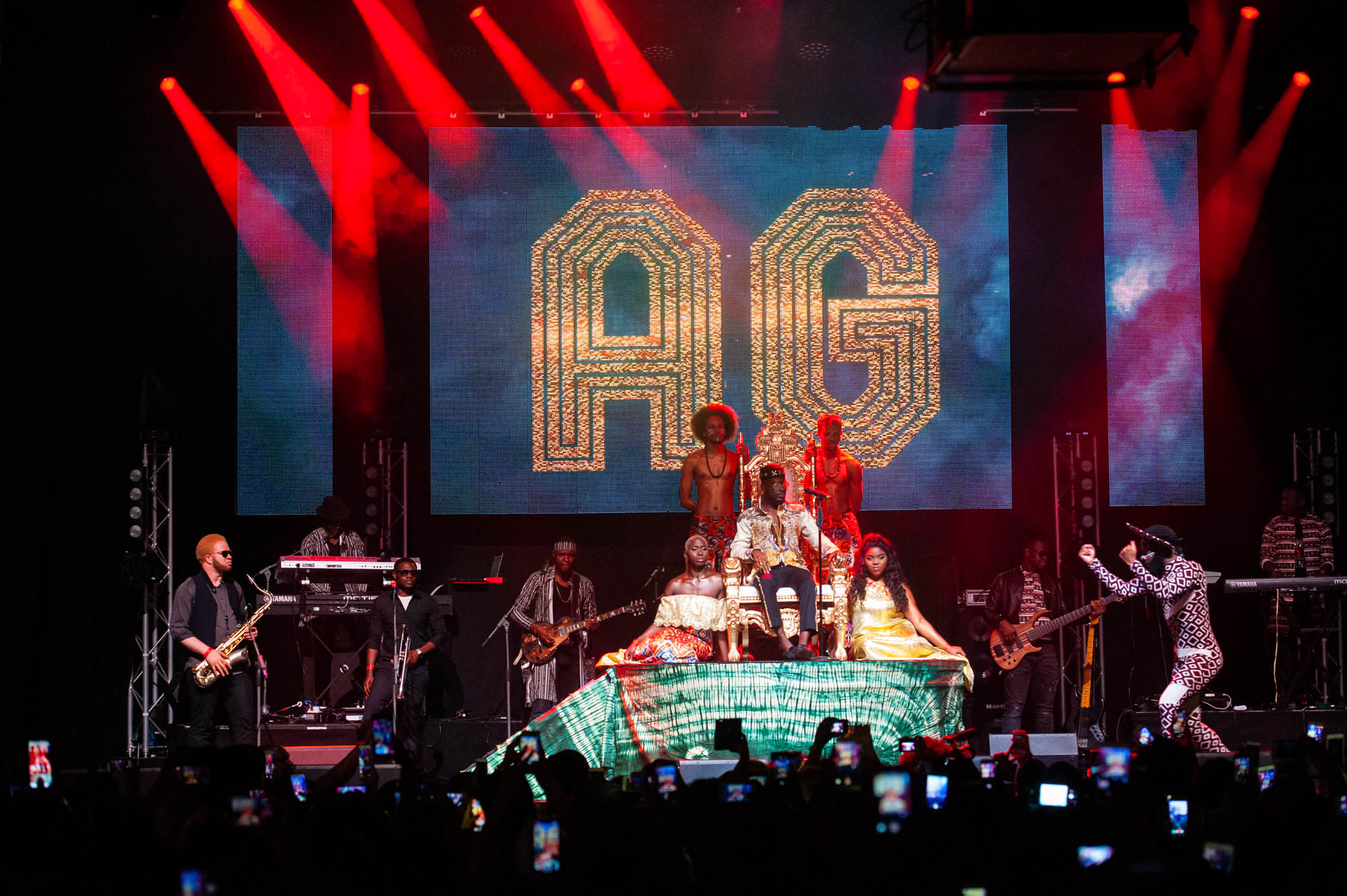 London, United Kingdom.  Adekunle Gold performs live at  the Indigo at the 02. Photographed by Michael Tubes