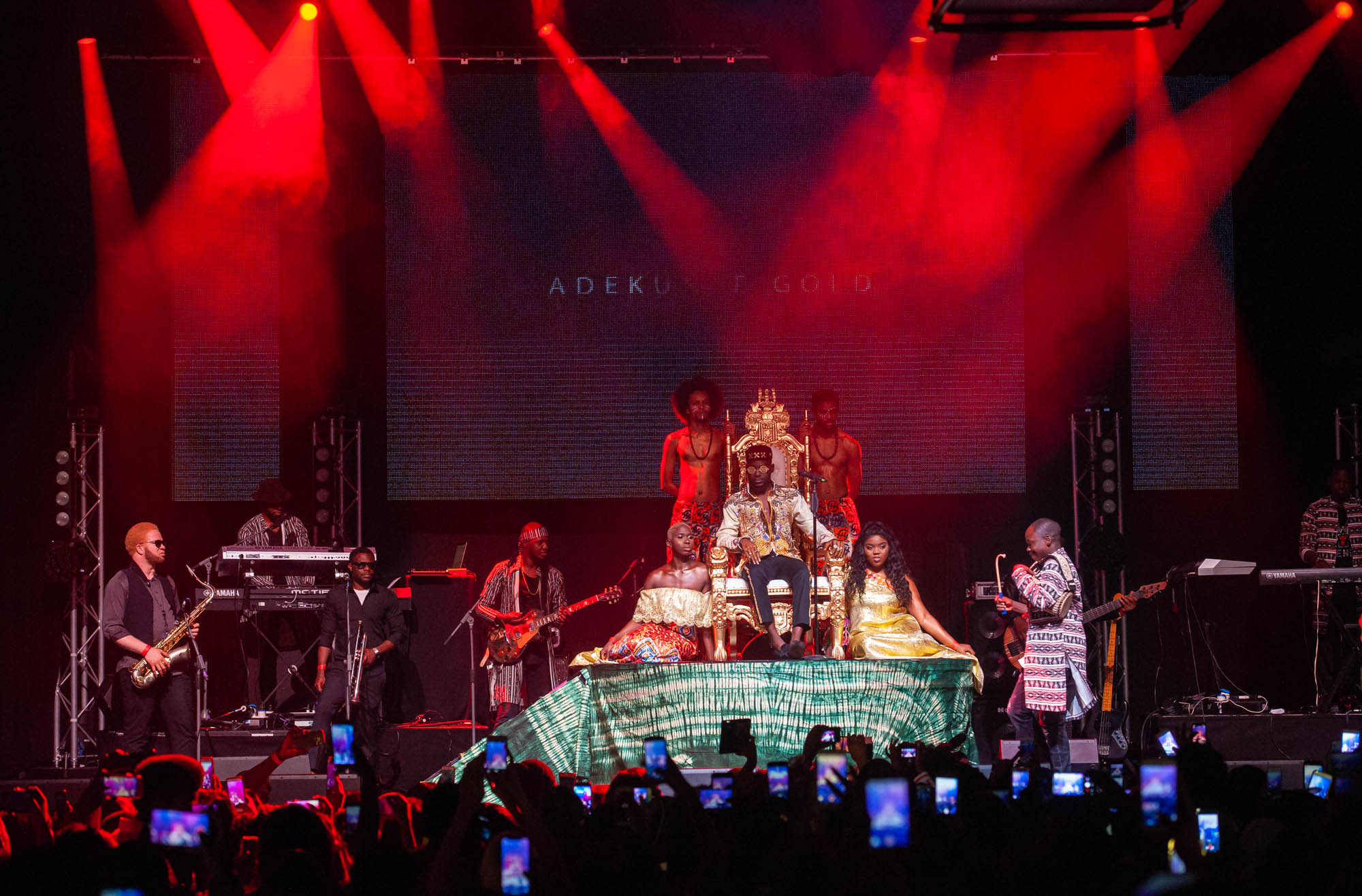 London, United Kingdom.  Adekunle Gold performs live at  the Indigo at the 02. Photographed by Michael Tubes