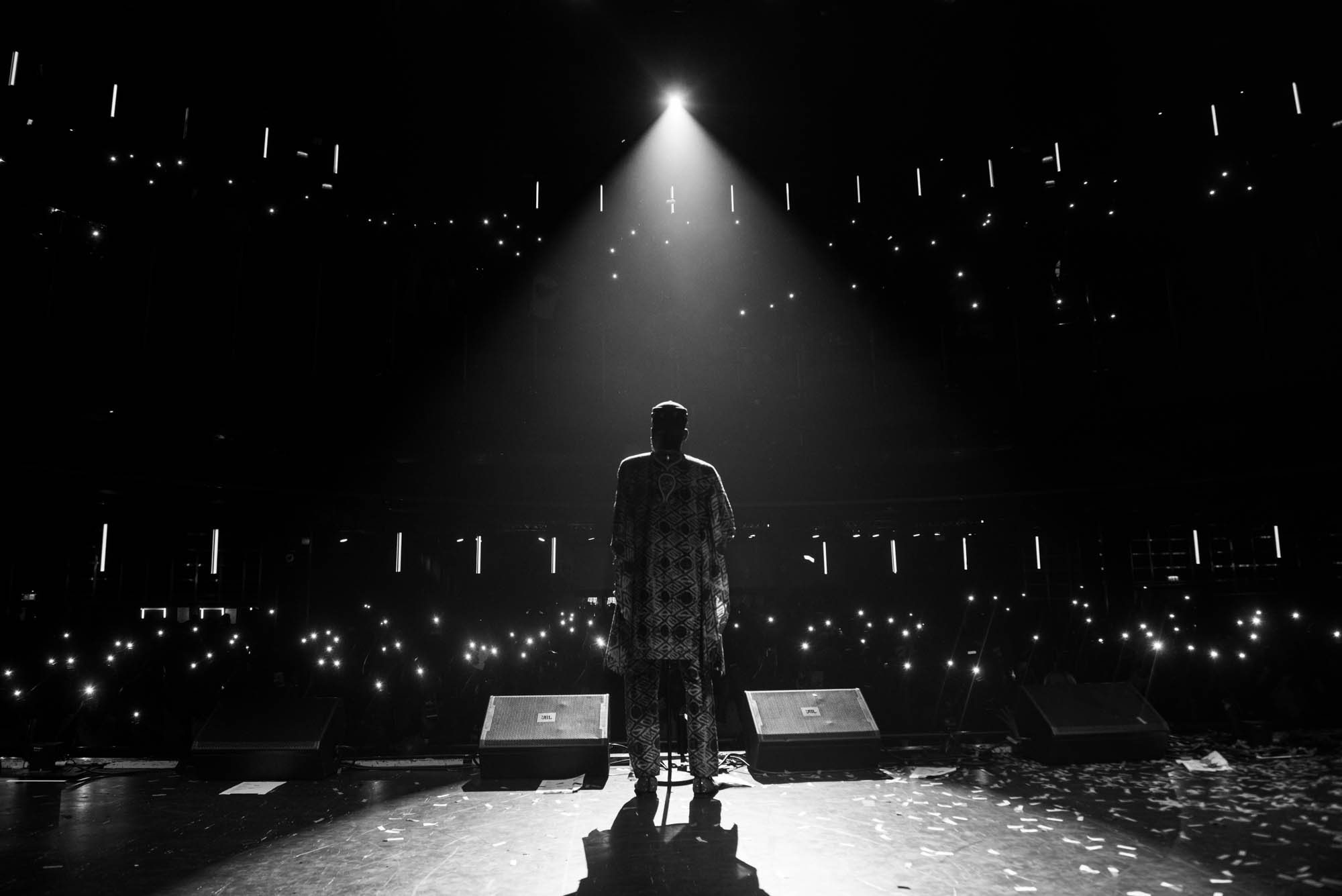 London, United Kingdom.  Adekunle Gold performs live at  the Indigo at the 02. Photographed by Michael Tubes