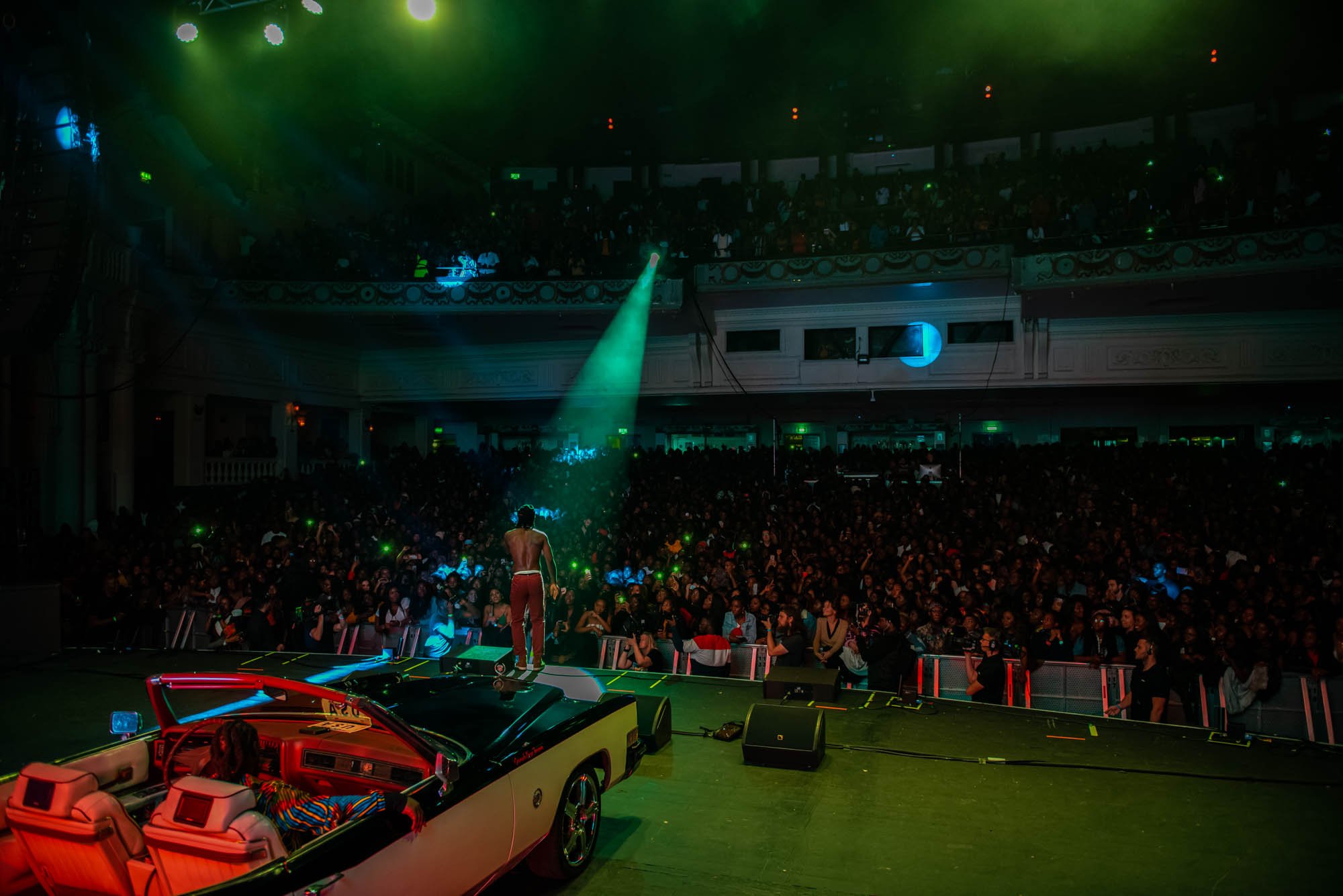 London, United Kingdom. 7th October 2018.  Burna Boy performs live at Brixton Academy.  Photographed by Michael Tubes