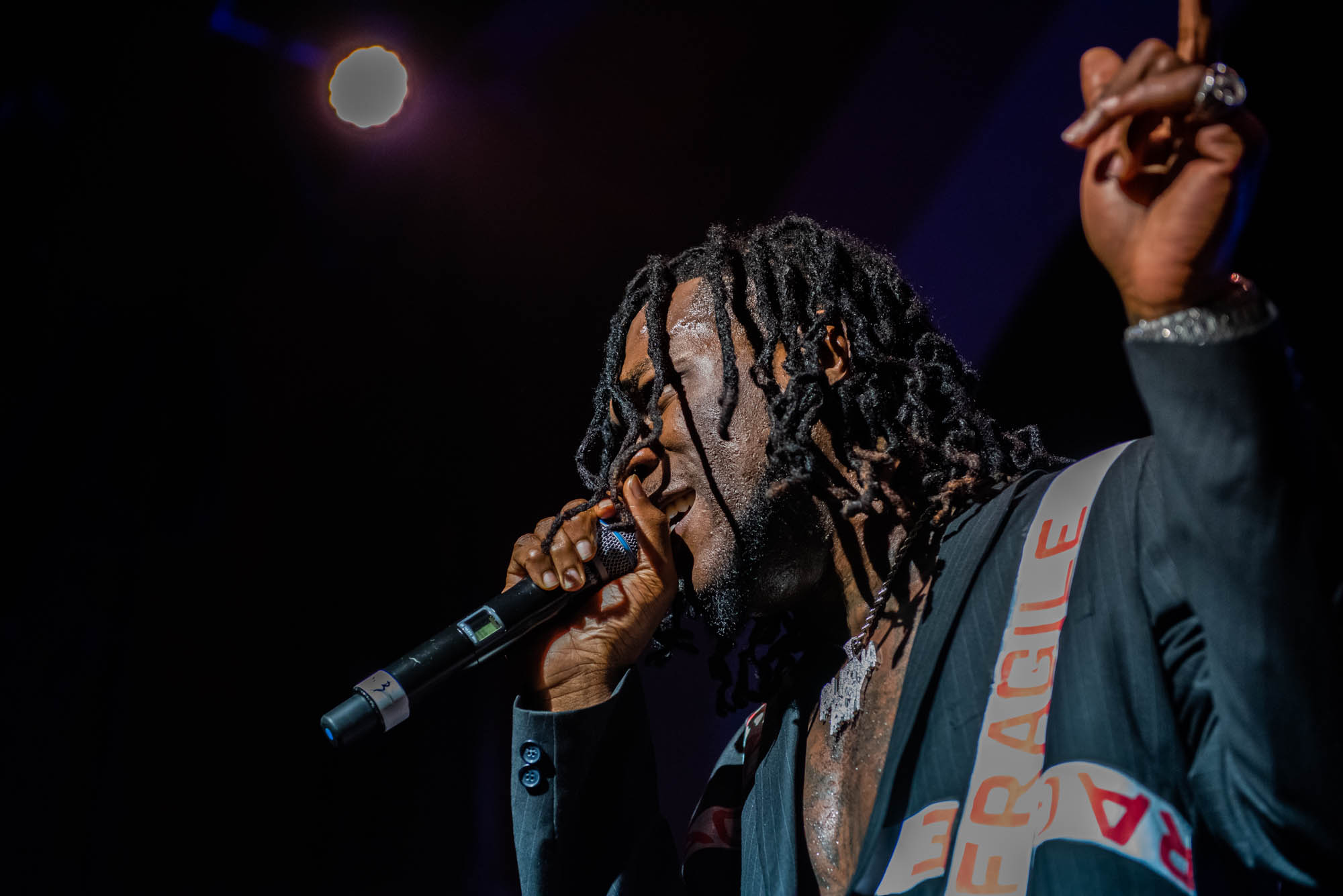 London, United Kingdom. 7th October 2018.  Burna Boy performs live at Brixton Academy.  Photographed by Michael Tubes