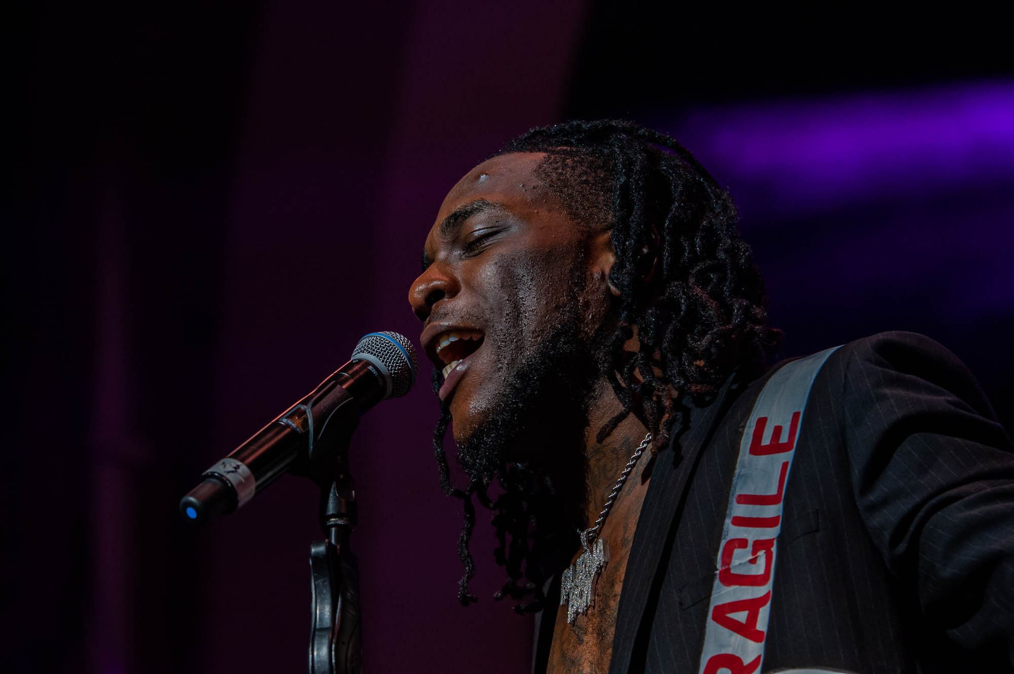 London, United Kingdom. 7th October 2018.  Burna Boy performs live at Brixton Academy.  Photographed by Michael Tubes