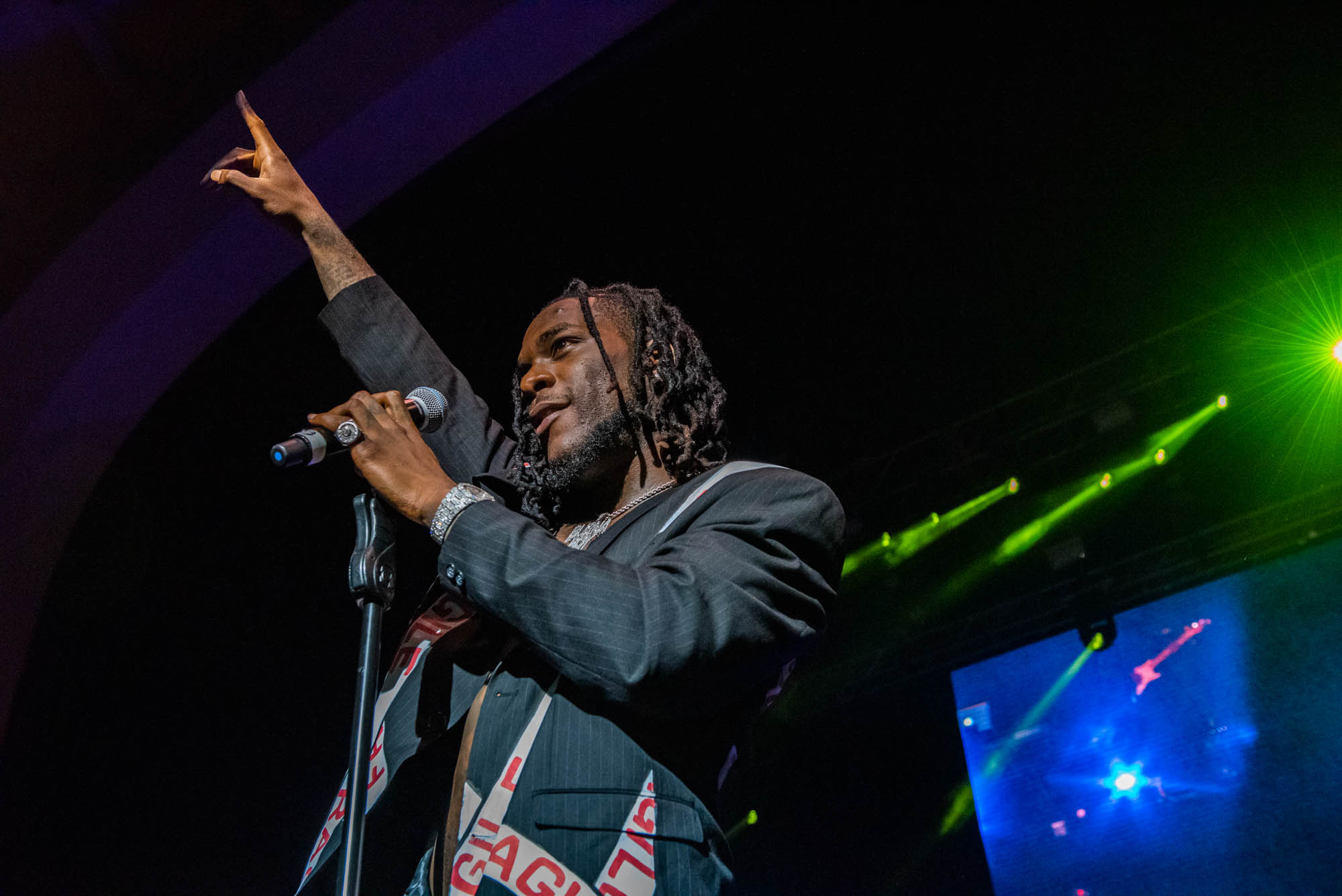 London, United Kingdom. 7th October 2018.  Burna Boy performs live at Brixton Academy.  Photographed by Michael Tubes