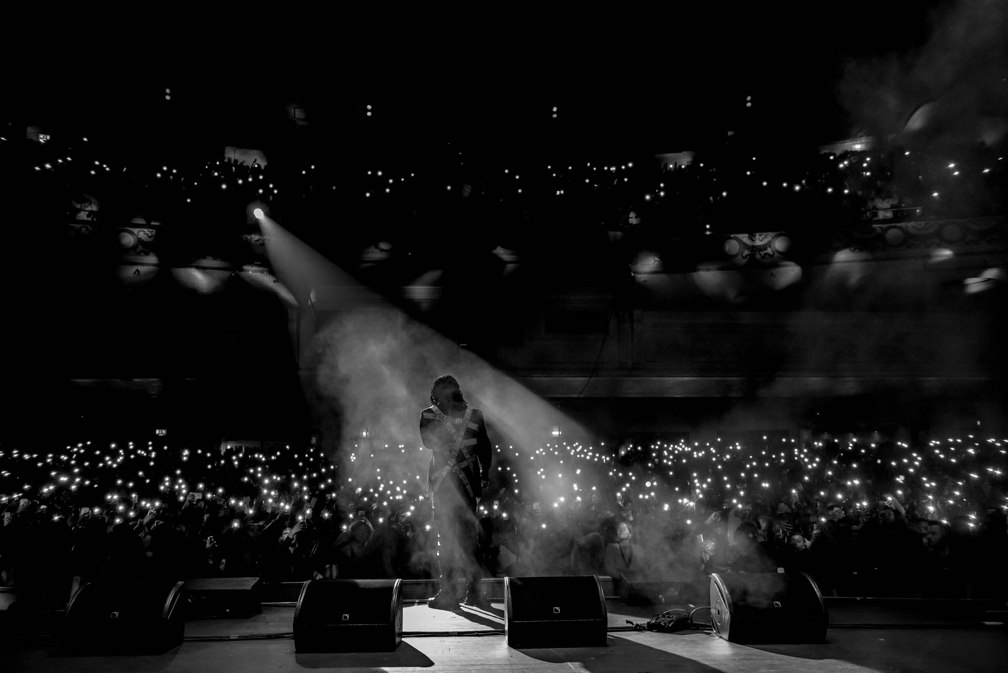 London, United Kingdom. 7th October 2018.  Burna Boy performs live at Brixton Academy.  Photographed by Michael Tubes