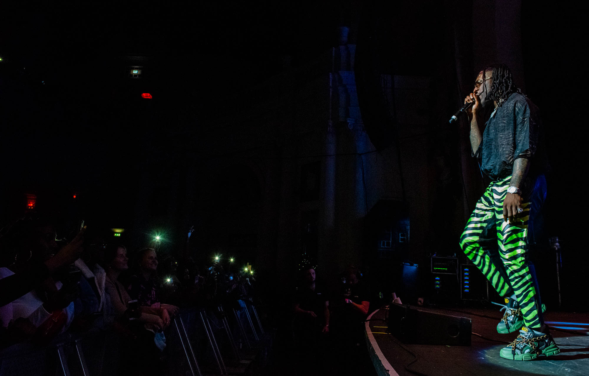 London, United Kingdom. 7th October 2018.  Burna Boy performs live at Brixton Academy.  Photographed by Michael Tubes