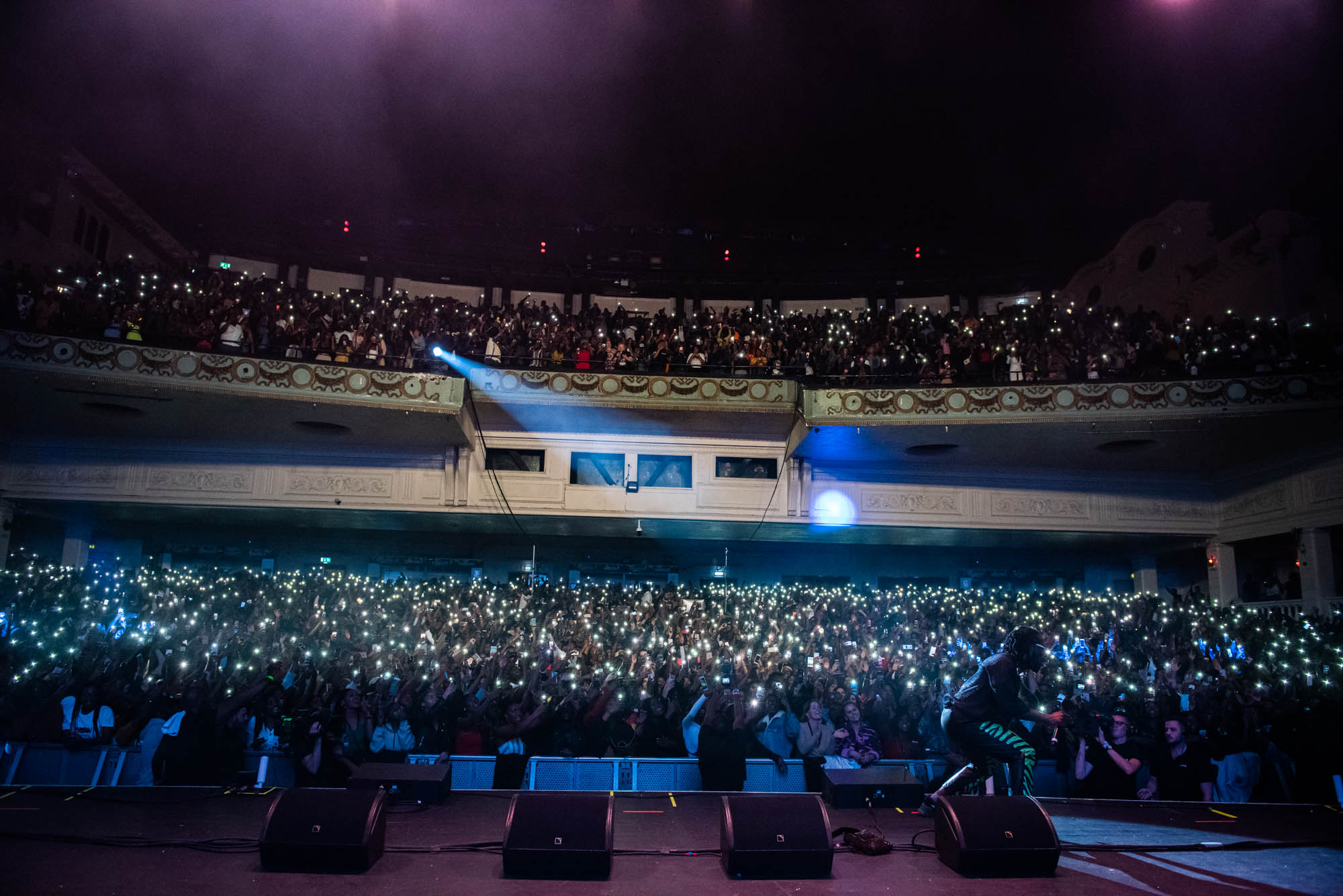 London, United Kingdom. 7th October 2018.  Burna Boy performs live at Brixton Academy.  Photographed by Michael Tubes