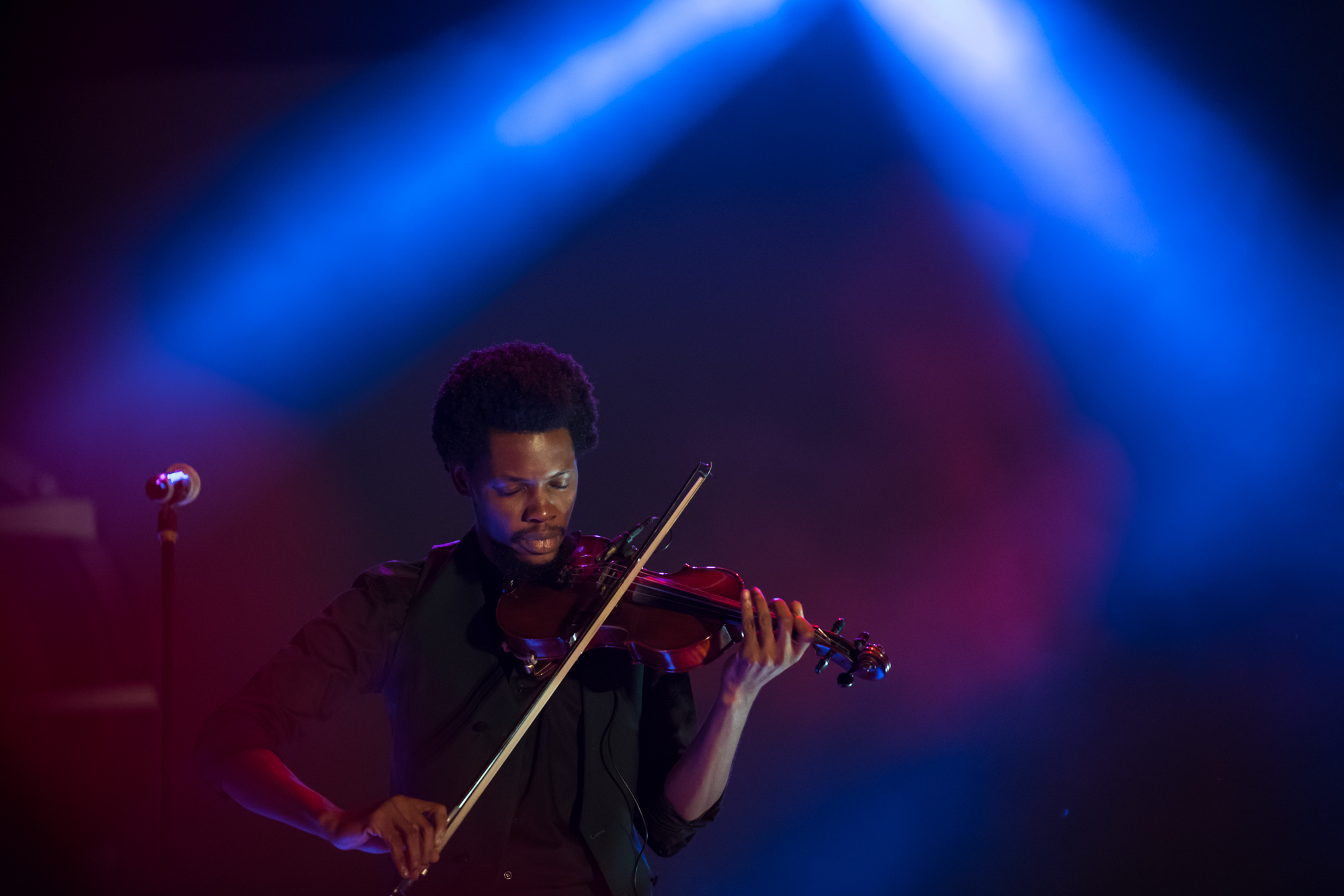 Lagos, Nigeria. 9th November 2018.  Godwinstrings performing at Human Radio Concert. Photographed by Michael Tubes