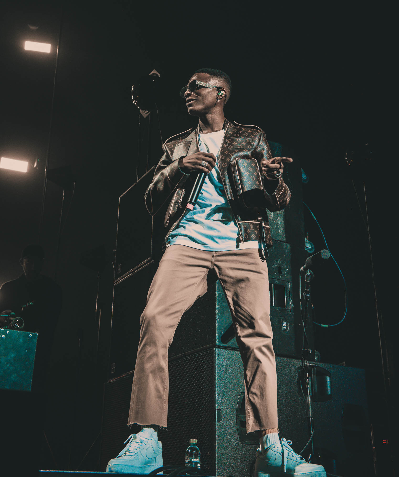 London, United Kingdom. 19th October 2019.  Wizkid performing live at starboy fest at The 02 Arena. Photographed by Michael Tubes