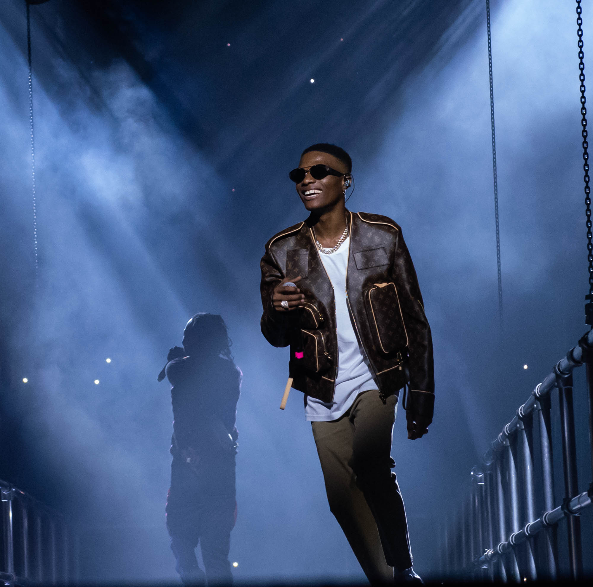 London, United Kingdom. 19th October 2019.  Wizkid performing live at starboy fest at The 02 Arena. Photographed by Michael Tubes